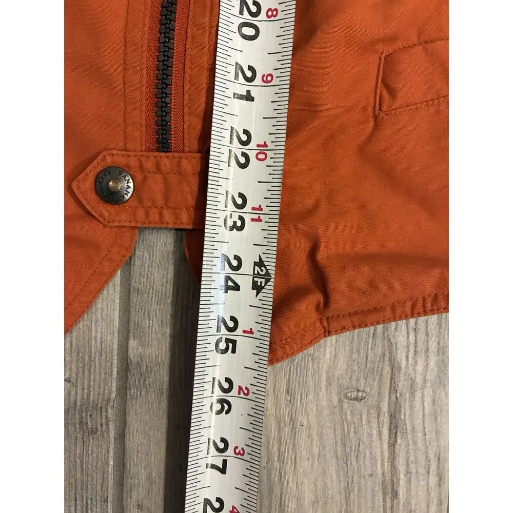 Vintage 80s Banana Republic Woodsmen & Anglers Society Hunting Vest Orange Small